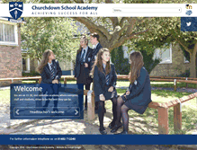 Tablet Screenshot of churchdownschool.com